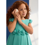 Abel and Lula Φόρεμα κρεπ λεπτομέρεια λουλούδια Νερό 26-05031-061