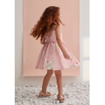 Abel and Lula Φόρεμα λινό στάμπα Ροζ 26-05033-006