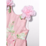 Abel and Lula Φόρεμα λινό στάμπα Ροζ 26-05033-006