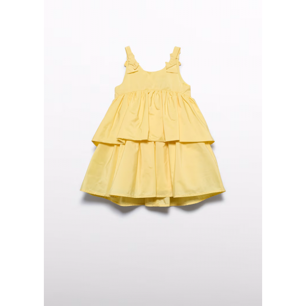 Abel and Lula Φόρεμα βολάν Κίτρινο 26-05041-072