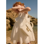 Abel and Lula Φόρεμα τούλι φιόγκος Κρεμ 26-05051-003