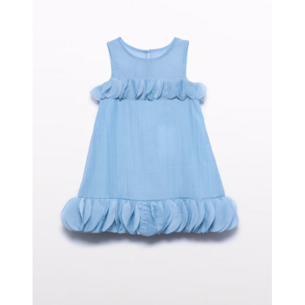 Abel and Lula Φορεμα Ζαρωμένο γαλαζιο 26-05054-008