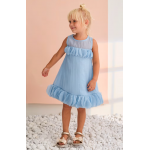 Abel and Lula Φορεμα Ζαρωμένο γαλαζιο 26-05054-008