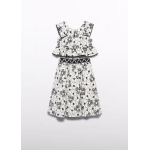 Abel and Lula Σετ midi φούστα στάμπα Κρεμ-Μαύρο 26-05063-006