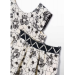 Abel and Lula Σετ midi φούστα στάμπα Κρεμ-Μαύρο 26-05063-006