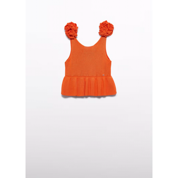 Abel and Lula Τοπ Πλεκτό κρεπ Κρεμ 26-05170-006