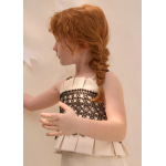 Abel and Lula Τοπ τιράντες συνδυασμένο γκιπούρ Κρεμ 26-05171-004