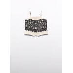 Abel and Lula Τοπ τιράντες συνδυασμένο γκιπούρ Κρεμ 26-05171-004