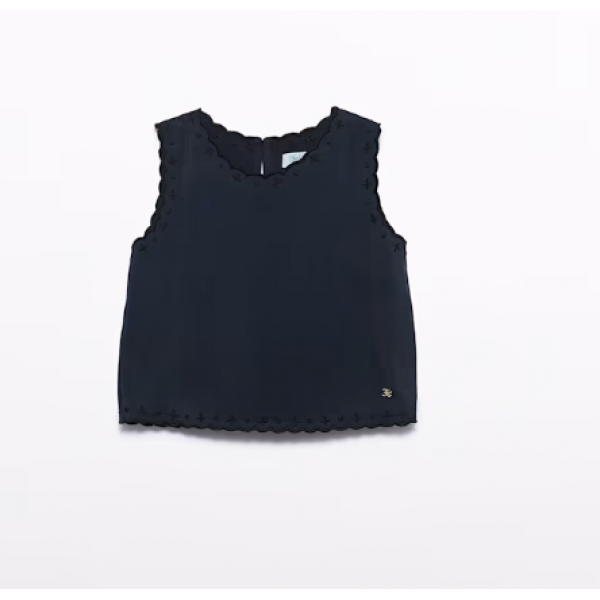 Abel and Lula Τοπ κεντητο απαλη υφη Μαύρο 26-05177-093