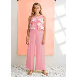 Abel and Lula Ολόσωμη φόρμα μακριά γάζα λουλούδια 3d Ορχιδέα 26-05202-010