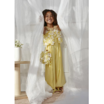 Abel and Lula Ολόσωμη φόρμα μακριά γάζα λουλούδια 3d Κίτρινο 26-05202-011