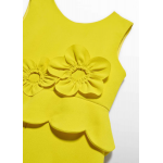 Abel and Lula Ολόσωμη φόρμα κρεπ λουλούδια 3d Limoncello 26-05204-004