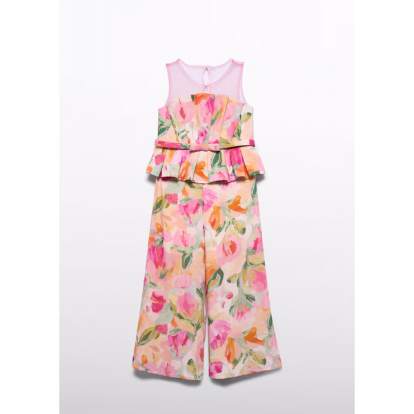 Abel and Lula Ολόσωμη φόρμα μακριά λουλούδια Φούξια 26-05205-002