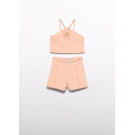 Abel and Lula Σετ βερμούδα κρεπ Ροδακινί 26-05209-009