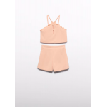 Abel and Lula Σετ βερμούδα κρεπ Ροδακινί 26-05209-009