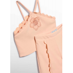 Abel and Lula Σετ βερμούδα κρεπ Ροδακινί 26-05209-009