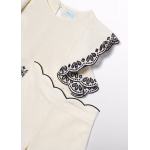 Abel and Lula Σετ βερμούδα κεντημένη κυμματιστή Κρεμ 26-05211-004