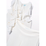 Abel and Lula Σετ παντελόνι culotte κρεπ Κρεμ 26-05213-003