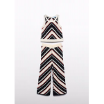 Abel and Lula Σετ παντελόνι μακρύ πλεκτό Κρεμ-Μαύρο 26-05216-006