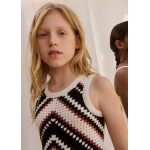 Abel and Lula Σετ παντελόνι μακρύ πλεκτό Κρεμ-Μαύρο 26-05216-006