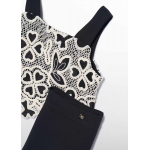 Abel and Lula Σετ culotte συνδυασμένο Κρεμ-Μαύρο 26-05217-006