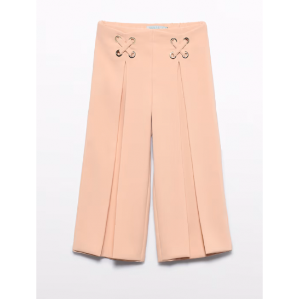 Abel and Lula Παντελόνι μακρύ κρεπ κορίτσι Ροδακινί 26-05276-009