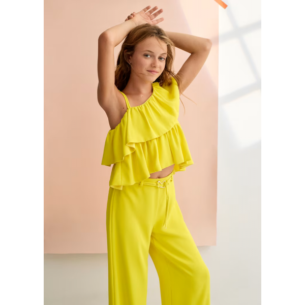 Abel and Lula Σετ παντελονι μακρυ κρεπ Limoncello 26-05283-027