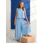 Abel and Lula Σετ παντελόνι πλισέ Γαλάζιο 26-05285-034