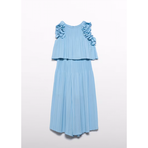 Abel and Lula Σετ παντελόνι πλισέ Γαλάζιο 26-05285-034