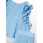 Abel and Lula Σετ παντελόνι πλισέ Γαλάζιο 26-05285-034