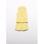Abel and Lula Κοστούμι βερμούδα κρεπ Κίτρινο 26-05287-039