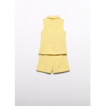 Abel and Lula Κοστούμι βερμούδα κρεπ Κίτρινο 26-05287-039