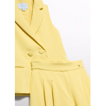 Abel and Lula Κοστούμι βερμούδα κρεπ Κίτρινο 26-05287-039