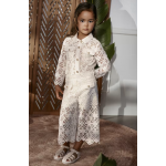 Abel and Lula Κοστούμι παντελόνι culotte γκιπούρ Κρεμ 26-05288-004