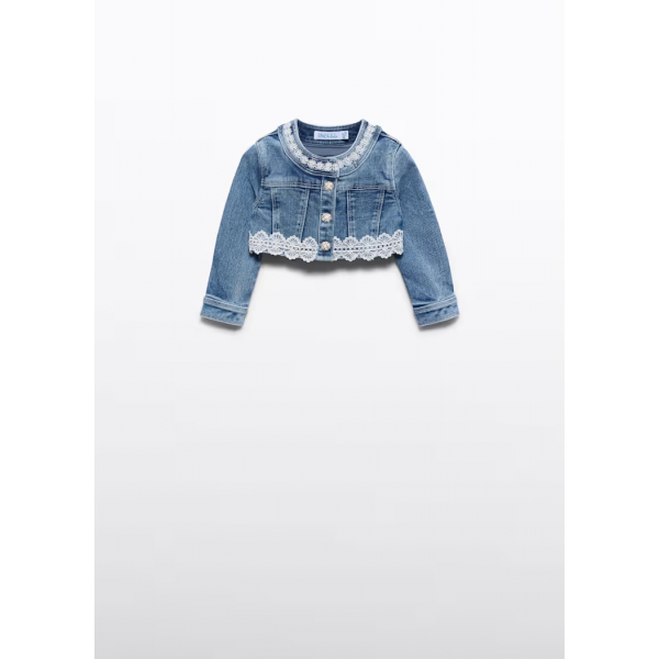 Abel and Lula Τζιν τζάκετ γκιπούρ Tejano Bleached 26-05302-035