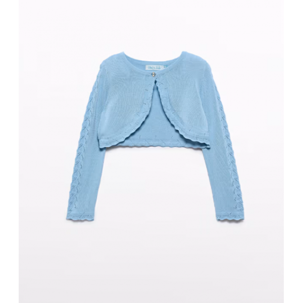 Abel and Lula Μπολερό Πλεκτό Γαλάζιο 26-05304-047