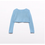 Abel and Lula Μπολερό Πλεκτό Γαλάζιο 26-05304-047