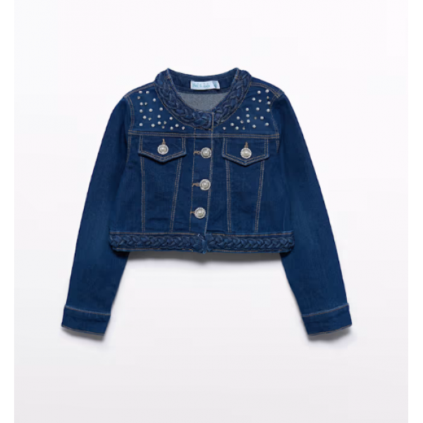 Abel and Lula Τζιν τζάκετ πέρλες Μπλε 26-05307-036