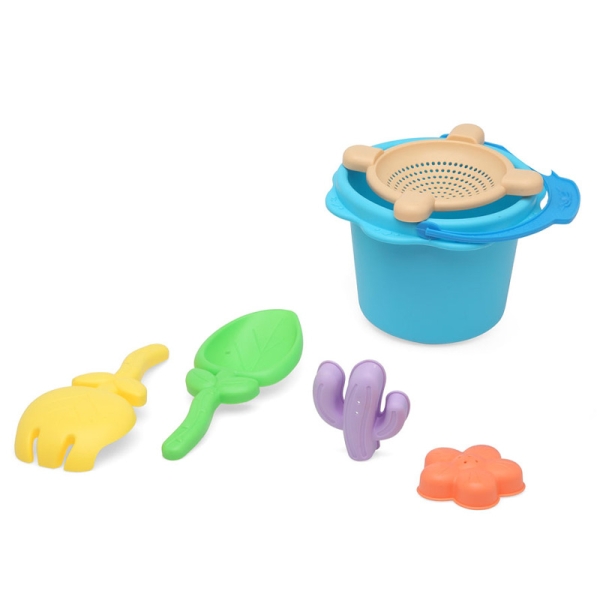 Kiokids Σετ Κουβαδάκια Παραλίας Mini Soft BLUE 6τμχ 3668