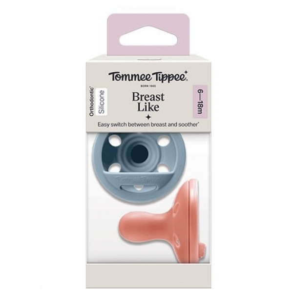 Tommee Tippee Ορθοδοντικές Πιπίλες Σιλικόνης 6-18 Μηνών 2τεμ 433628