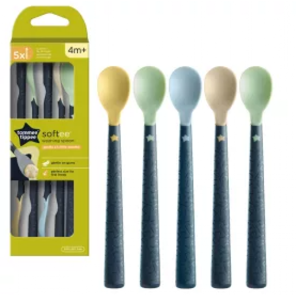 Tommee Tippee Κουταλάκια σίτισης μαλακά με μακριά λαβή 4m+ 44719620
