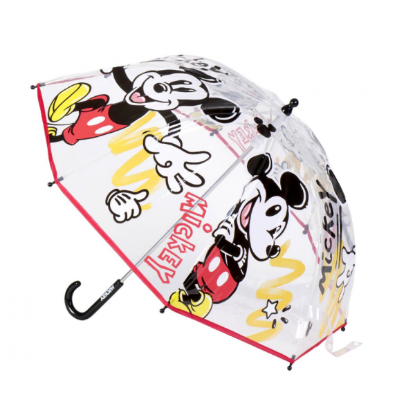 Cerda Mickey Mouse Ομπρέλα Παιδική Διάφανη 71cm 714
