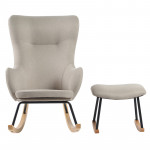 Baby Adventure Κουνιστή Πολυθρόνα Θηλασμού Grey Beige BR79239