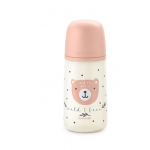 Suavinex Φυσιολογική θηλή Σιλικόνης SX PRO 270ml +3μ Dreams Pink BR90175