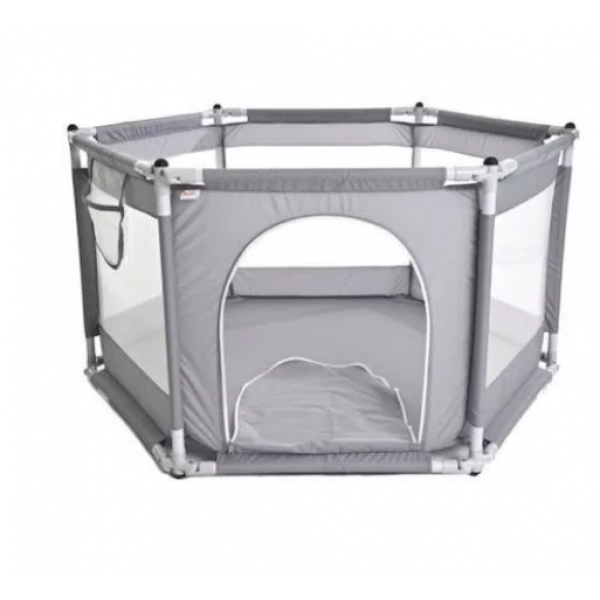 Just Baby Παρκοκρέβατο Playground 2σε1 Γκρι JB.725.100