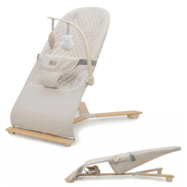 Kinderkraft Ρηλάξ MIMI Wood Beige KBMIMI00WOD0000