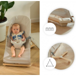 Kinderkraft Ρηλάξ MIMI Wood Beige KBMIMI00WOD0000 Kinderkraft Ρηλάξ MIMI Wood Beige KBMIMI00WOD0000
