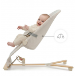 Kinderkraft Ρηλάξ MIMI Wood Beige KBMIMI00WOD0000 Kinderkraft Ρηλάξ MIMI Wood Beige KBMIMI00WOD0000