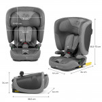 Kinderkraft Κάθισμα Αυτοκινήτου FIX2GO i-Size 76-150cm Grey KCFI2GO0GRY0000 Kinderkraft Κάθισμα Αυτοκινήτου FIX2GO i-Size 76-150cm Grey KCFI2GO0GRY0000