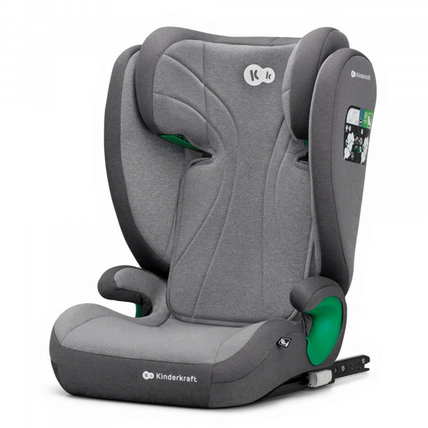 Kinderkraft Κάθισμα Αυτοκινήτου Junior Fix 2 Plus Isofix i-Size 100-150cm Grey KCJUFI20GREPL0N